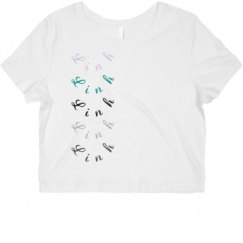 Ladies Slim Fit Crop Top Tee