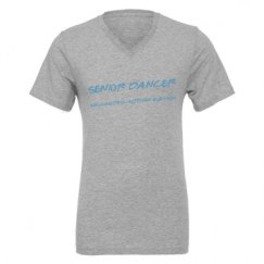 Unisex CVC Jersey V-Neck T-Shirt