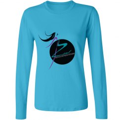 Aquatic Blue Long Sleeve Shirt with Zeal Logo