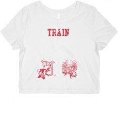 Ladies Slim Fit Crop Top Tee