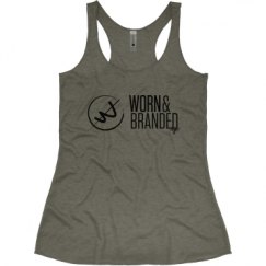 Ladies Slim Fit Super Soft Racerback Triblend Tank
