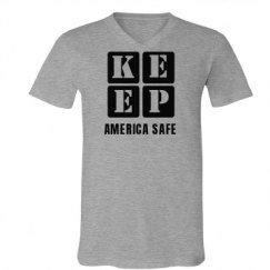 Unisex V-Neck Jersey Tee