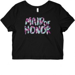 Ladies Slim Fit Crop Top Tee