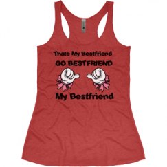 Ladies Slim Fit Super Soft Racerback Triblend Tank