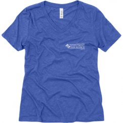 Ladies Relaxed Fit Super Soft Triblend V-Neck Tee