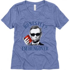 Ladies Relaxed Fit Super Soft Triblend V-Neck Tee