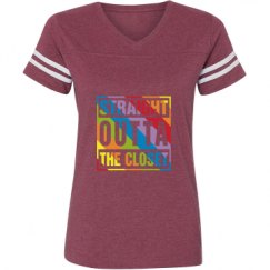 Ladies Relaxed Fit Vintage Sports Tee