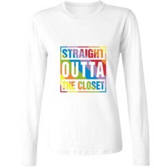 Ladies Relaxed Fit Basic Long Sleeve Tee