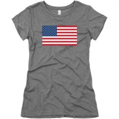 Ladies Slim Fit Super Soft Triblend Tee