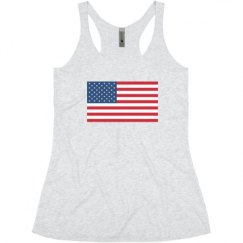 Ladies Slim Fit Super Soft Racerback Triblend Tank