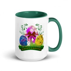 15oz Ceramic Mug with Color Inside