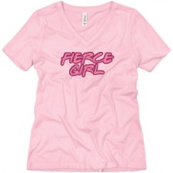 Ladies Relaxed Fit V-Neck Tee