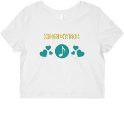 Ladies Slim Fit Crop Top Tee