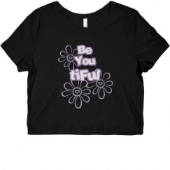 Ladies Slim Fit Crop Top Tee