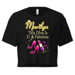 Ladies Festival Cali Crop Top Tee