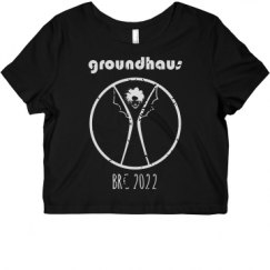 Ladies Slim Fit Crop Top Tee