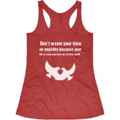 Ladies Slim Fit Super Soft Racerback Triblend Tank