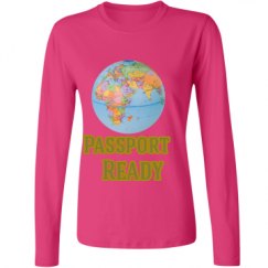 Ladies Relaxed Fit Basic Long Sleeve Tee