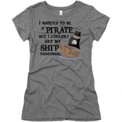 Ladies Slim Fit Super Soft Triblend Tee