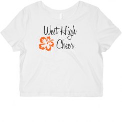 Ladies Slim Fit Crop Top Tee