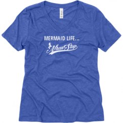 Ladies Relaxed Fit Super Soft Triblend V-Neck Tee