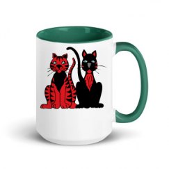 15oz Ceramic Mug with Color Inside