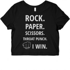 Ladies Slim Fit Crop Top Tee