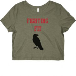 Ladies Slim Fit Crop Top Tee