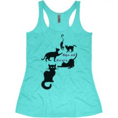Ladies Slim Fit Super Soft Racerback Triblend Tank