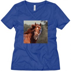 Ladies Relaxed Fit V-Neck Tee