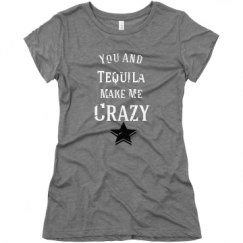 Ladies Slim Fit Super Soft Triblend Tee