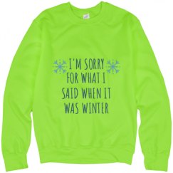 Unisex Neon Crewneck Sweatshirt