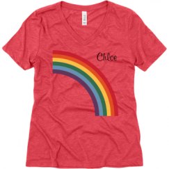 Ladies Relaxed Fit Super Soft Triblend V-Neck Tee