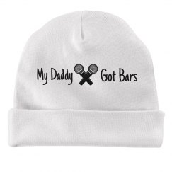 Daddy got bars baby beanie 