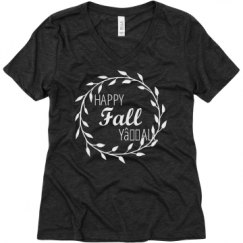 Ladies Relaxed Fit Super Soft Triblend V-Neck Tee