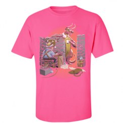 Unisex Ultra Cotton Safety Neon Crewneck Tee