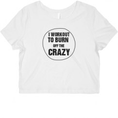 Ladies Slim Fit Crop Top Tee