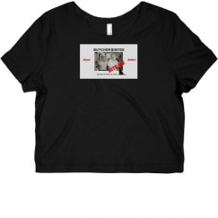 Ladies Slim Fit Crop Top Tee