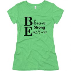 Ladies Slim Fit Super Soft Triblend Tee