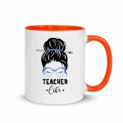 11oz Ceramic Mug with Color Inside