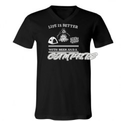 Unisex V-Neck Jersey Tee