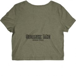 Ladies Slim Fit Crop Top Tee