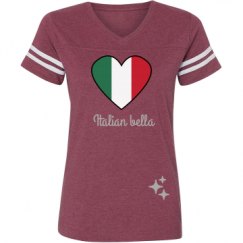 Ladies Relaxed Fit Vintage Sports Tee