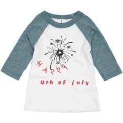 Toddler 3/4 Sleeve Raglan Tee