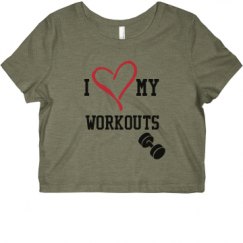 Ladies Slim Fit Crop Top Tee