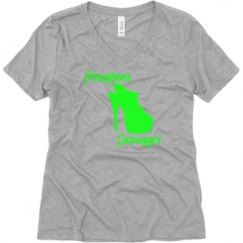 Ladies Relaxed Fit V-Neck Tee