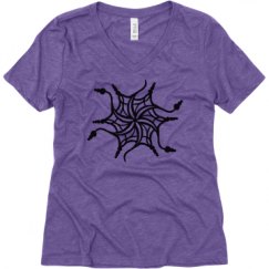 Ladies Relaxed Fit Super Soft Triblend V-Neck Tee