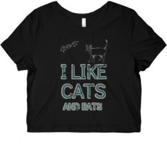 Ladies Slim Fit Crop Top Tee