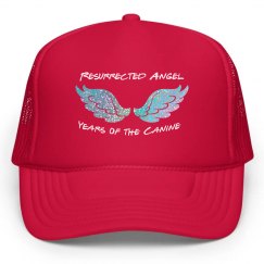 Resurrected Angel Hat w/ Silver Glitter