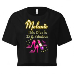 Ladies Festival Cali Crop Top Tee